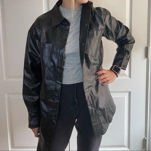 Collusion Oversized Black Jacket